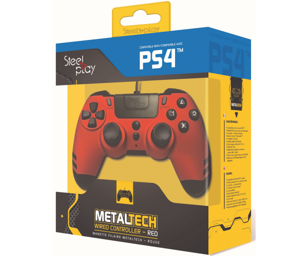 Steelplay MetalTech Wired Controller - Ruby Red