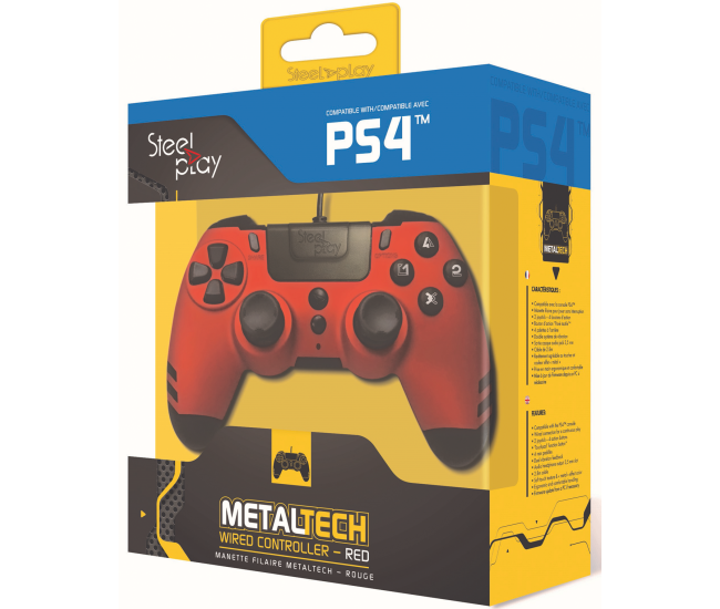 Steelplay MetalTech Wired Controller - Ruby Red