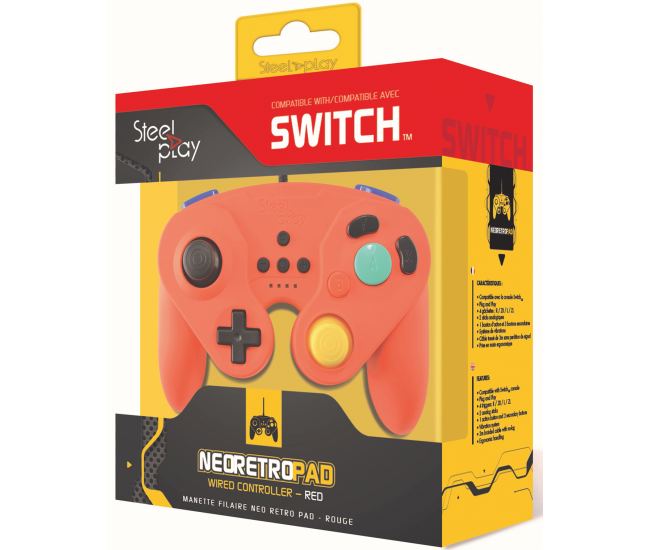 Steelplay Wired Neo Retro Controller Red - Switch