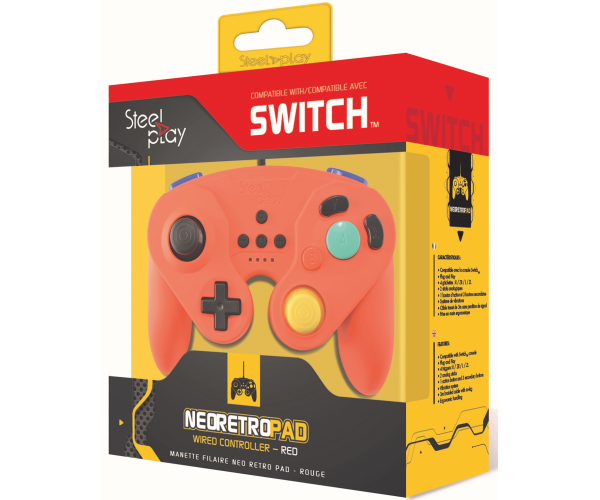 Steelplay Wired Neo Retro Controller Red - Switch